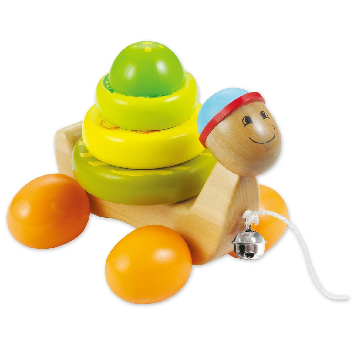 Дървена играчка Костенурка за дърпане - Stellina.bg