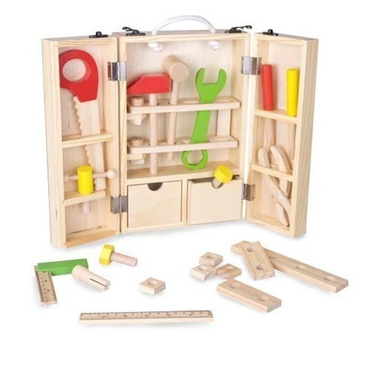 Дърводелски комплект с инструменти за деца - Stellina.bg