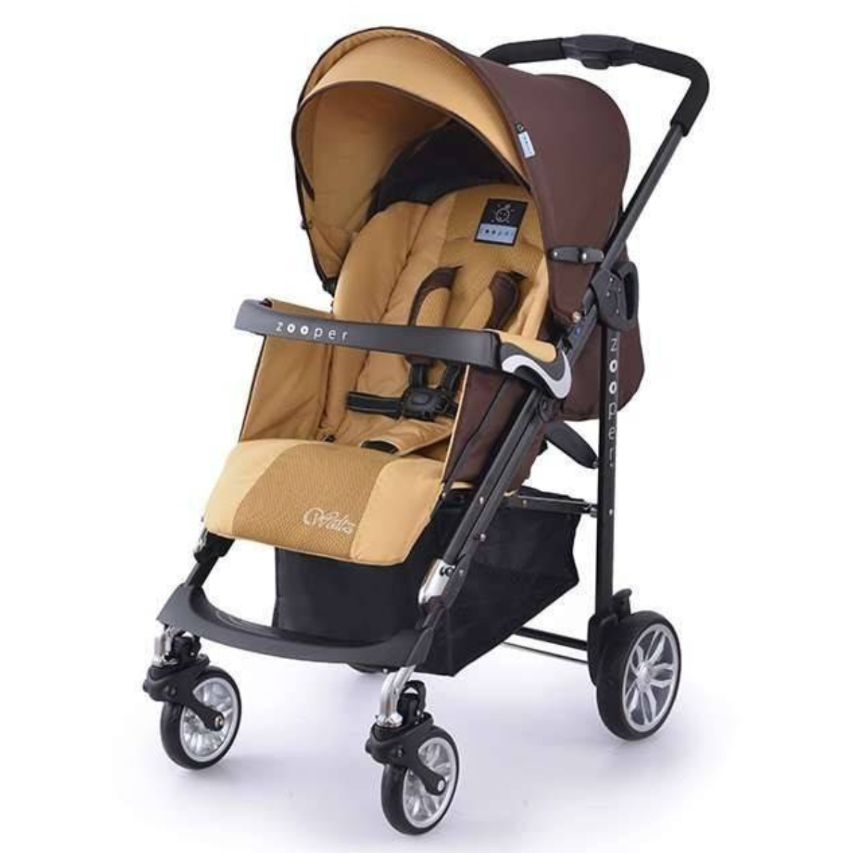 Детска количка, комбинирана Zooper Waltz Khaki Plaid кафяво и бежово Stellina.bg