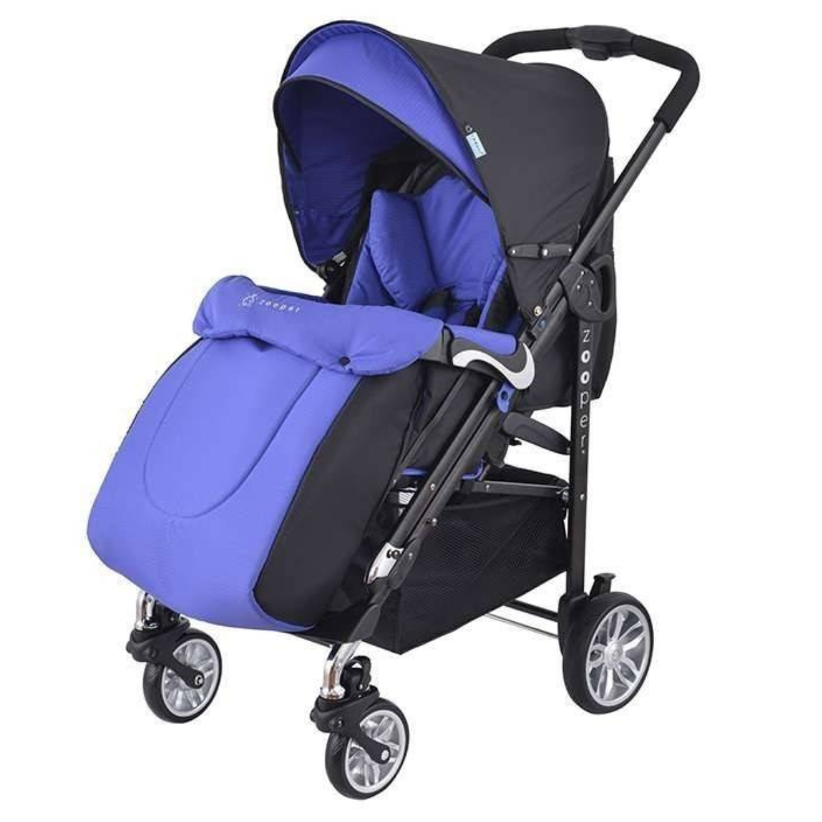 Детска количка, комбинирана Zooper Waltz Royal Blue Plaid, кралско синьо и черно Stellina.bg