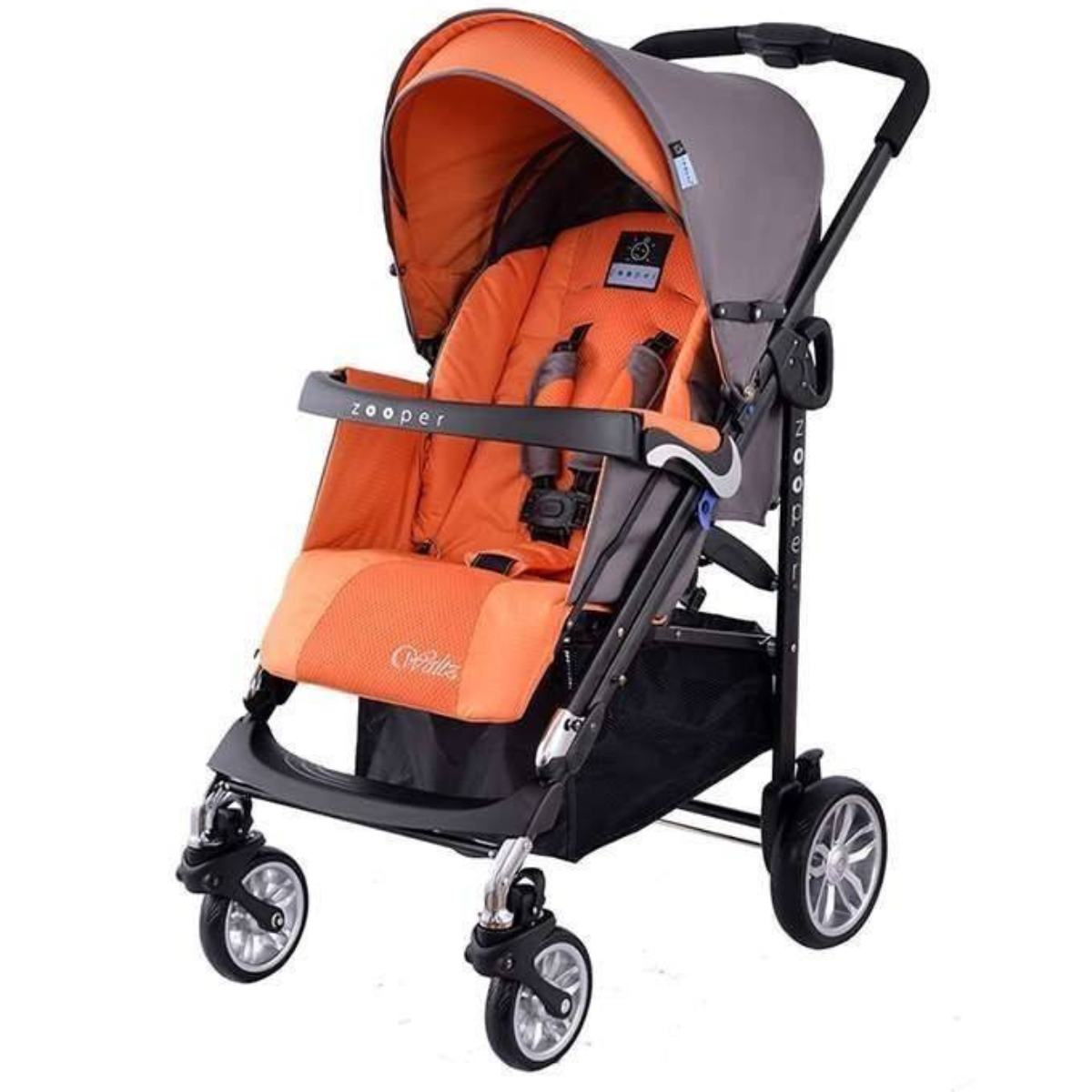 Детска количка, комбинирана Zooper Waltz Honey Citrus, сиво и оранжево Stellina.bg