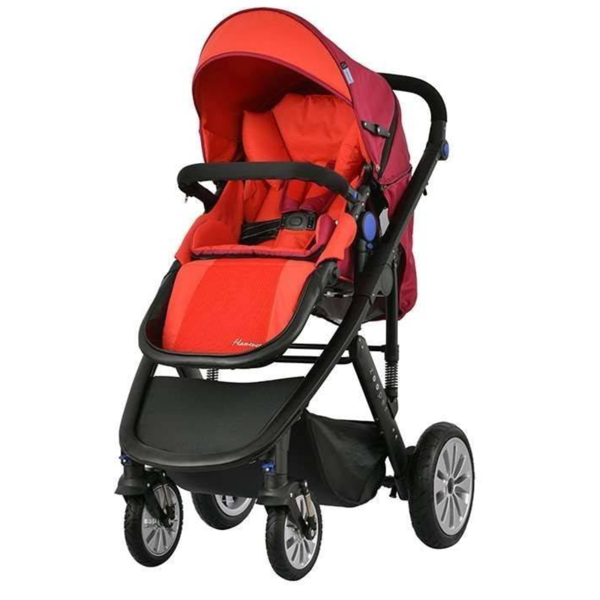 Комбинирана количка 2 в 1 Zooper Flamenco Flaming Plaid, червена - Stellina.bg