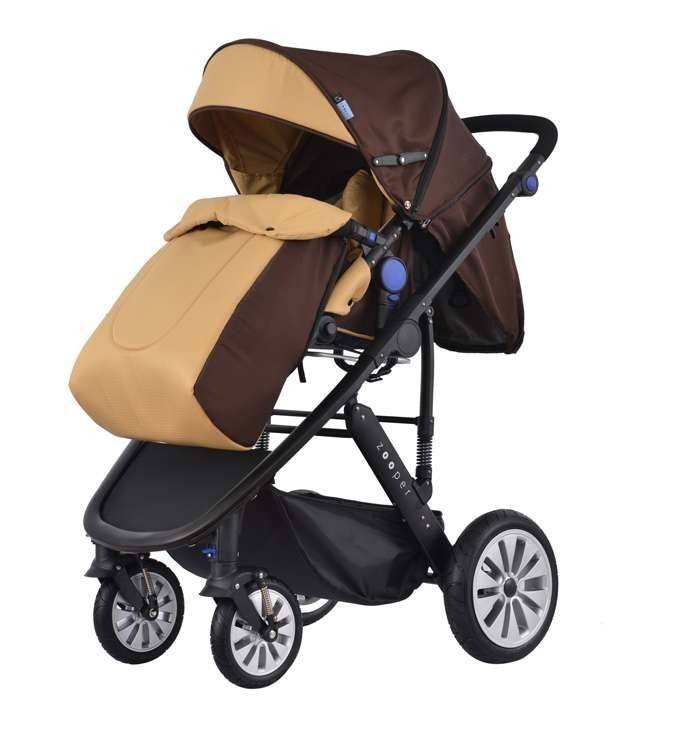 Комбинирана количка 2 в 1 Zooper Flamenco Khaki Plaid, кафява - Stellina.bg