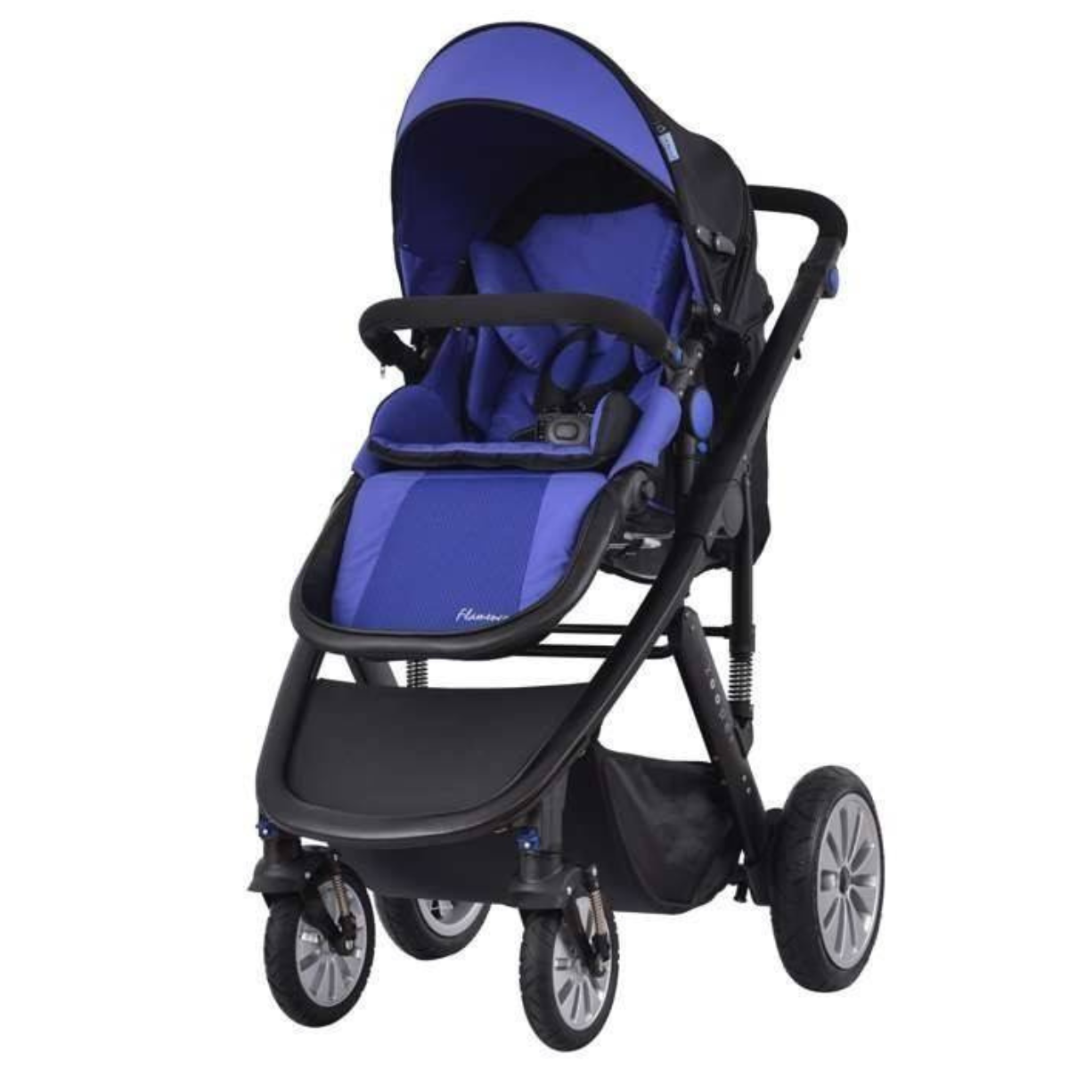 Комбинирана количка 2 в 1 Zooper Flamenco Royal Blue Plaid, кралско синьо - Stellina.bg