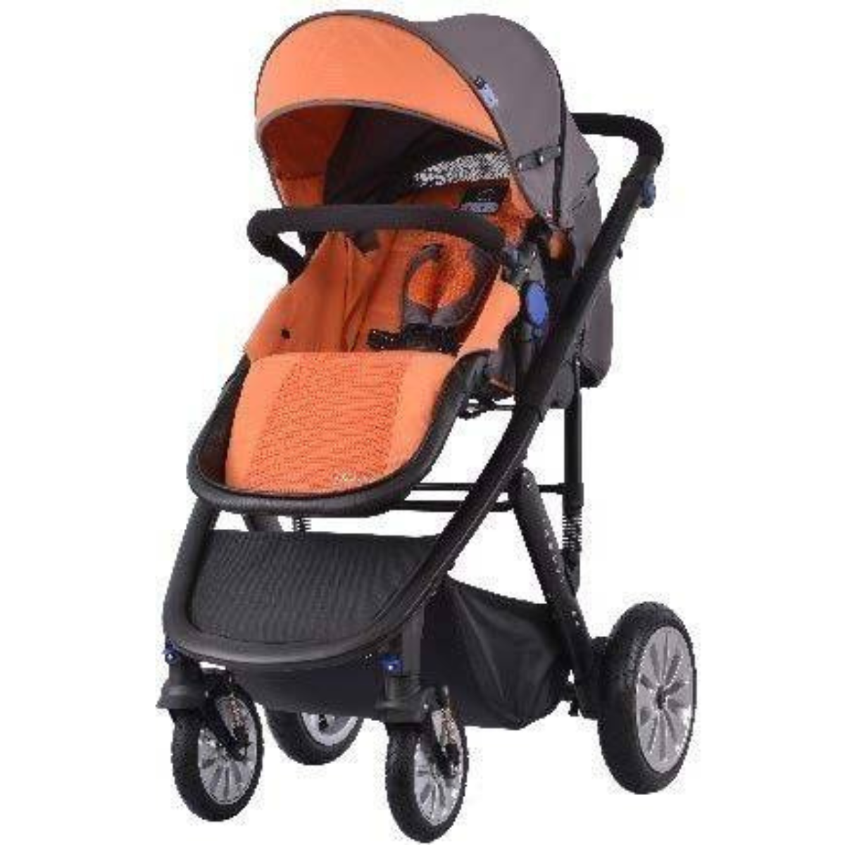Комбинирана количка 2 в 1 Zooper Flamenco Honey Citrus, оранжево и черно - Stellina.bg