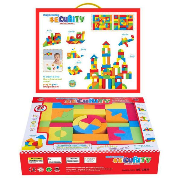 Конструктор с меки части 80 части - Stellina.bg