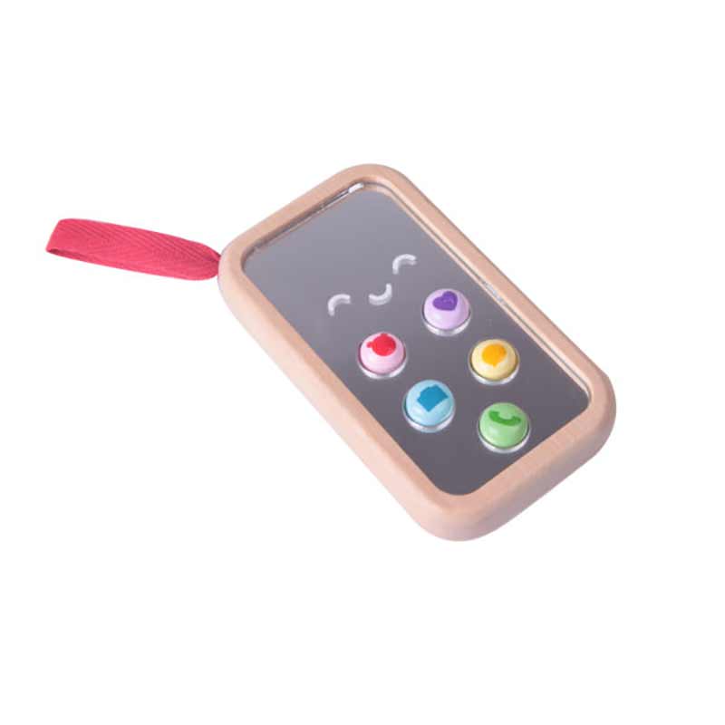 Моят първи мобилен телефон - дървена музикална играчка - Stellina.bg
