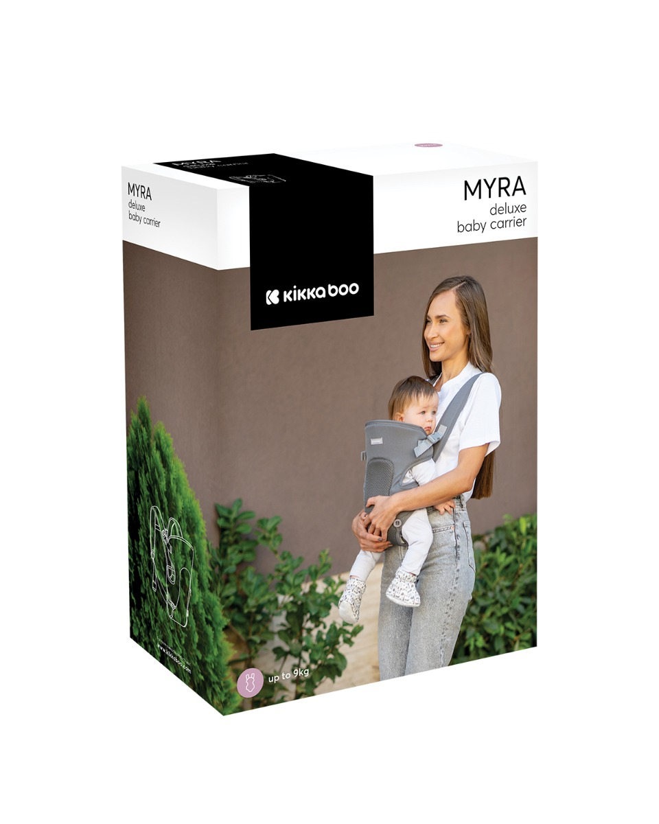 Кенгуру Kikkaboo Myra Mesh Grey - Stellina.bg