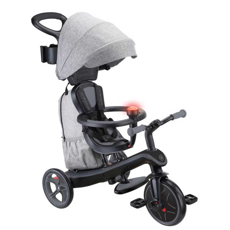 Триколка 4 в 1 GLOBBER EXPLORER TRIKE DELUXE PLAY със сенник в черен цвят - Stellina.bg