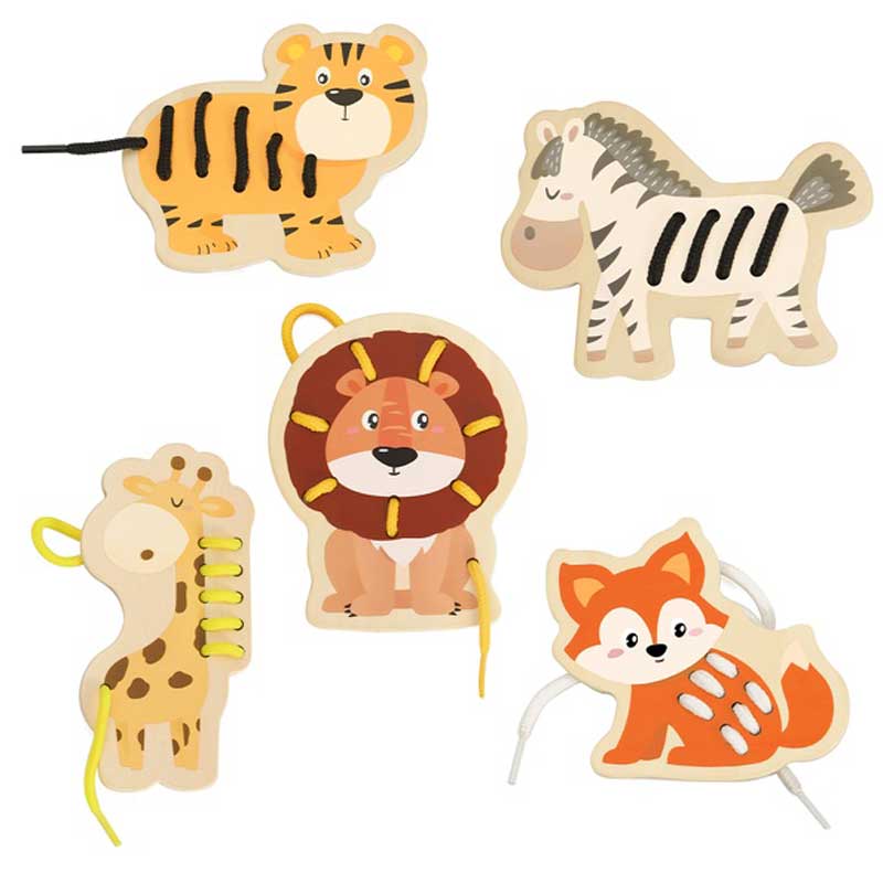 Забавна детска игра - низанка, Африканските животни Stellina.bg